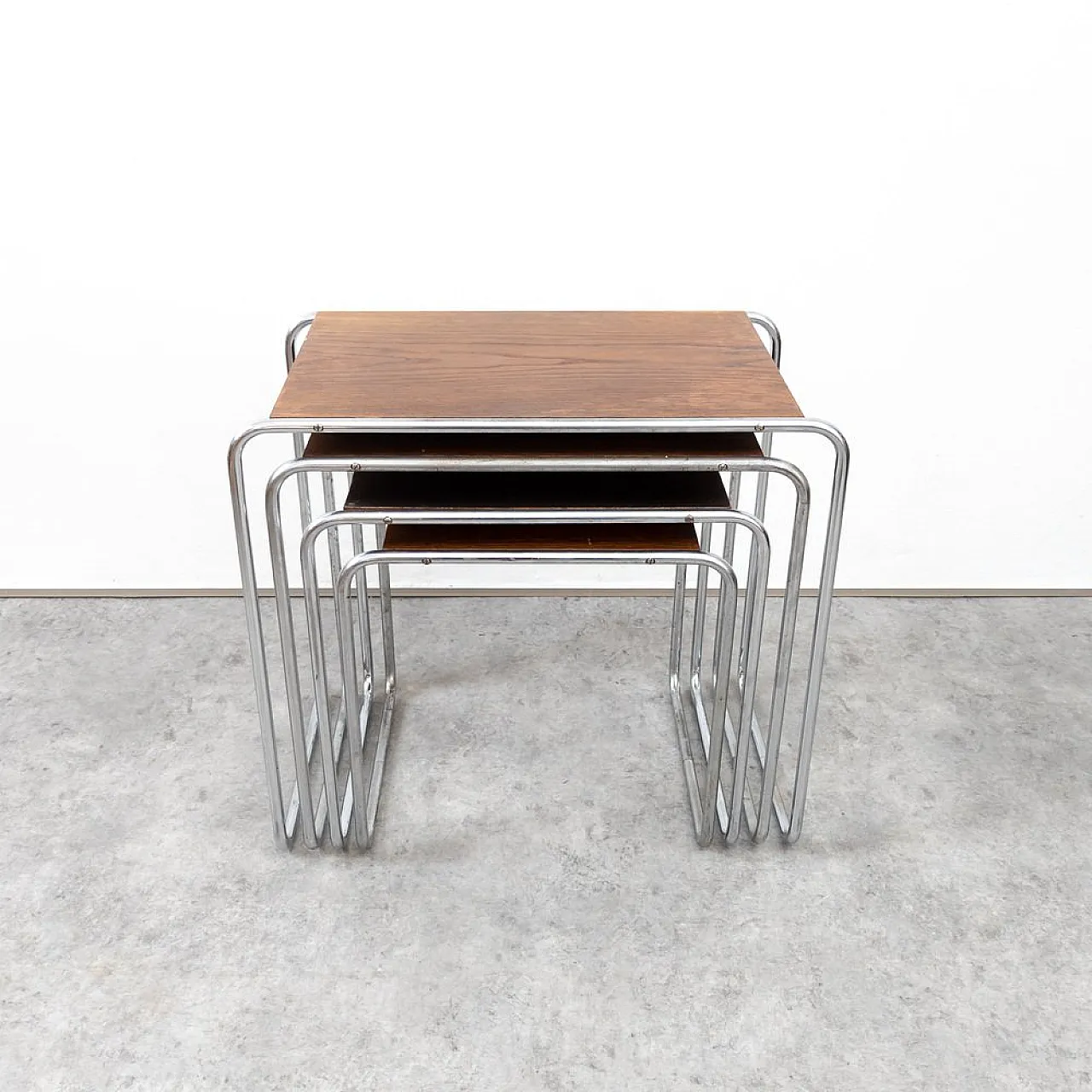 4 B9 Nesting tables attributed to Marcel Breuer for Thonet, 1930s 15