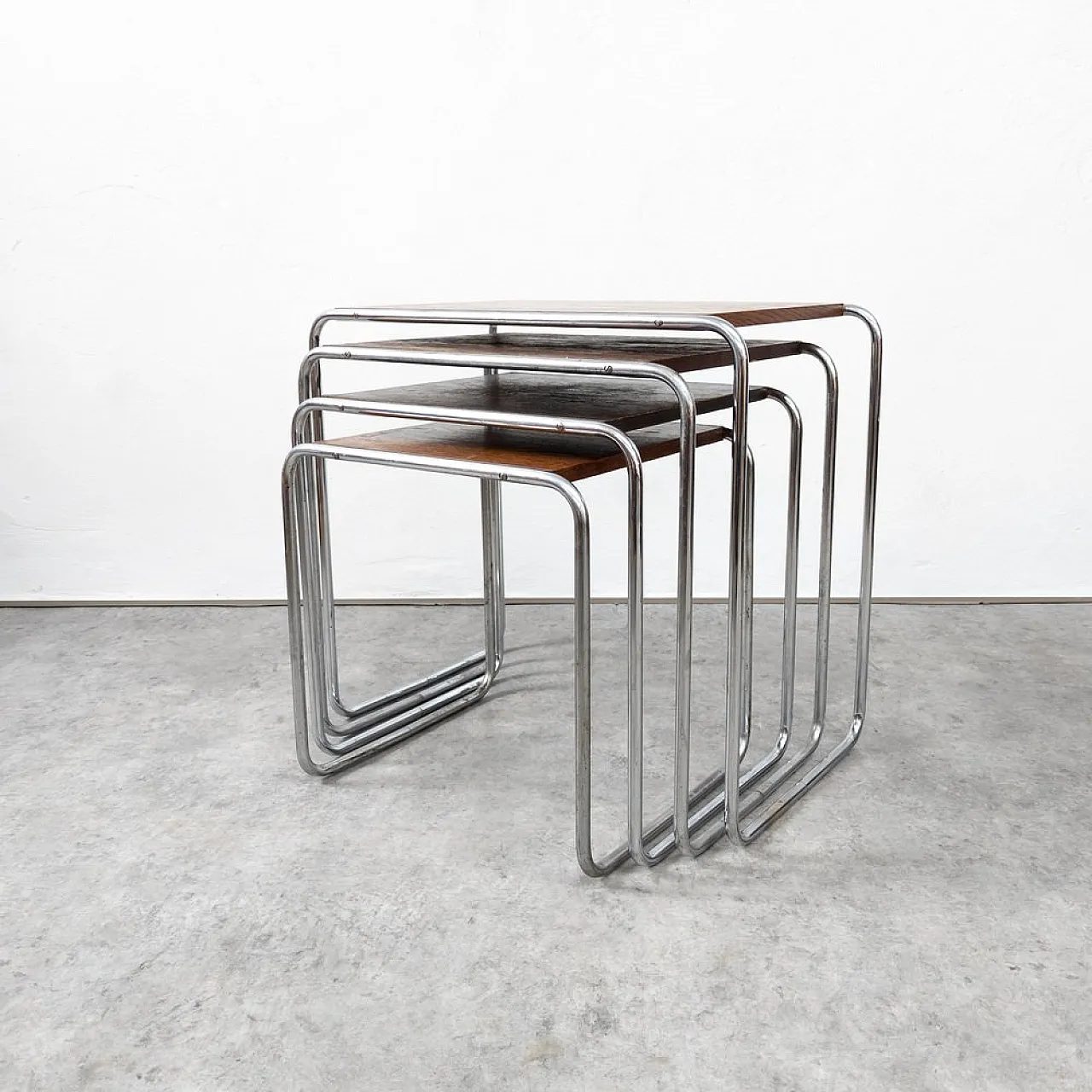 4 B9 Nesting tables attributed to Marcel Breuer for Thonet, 1930s 18