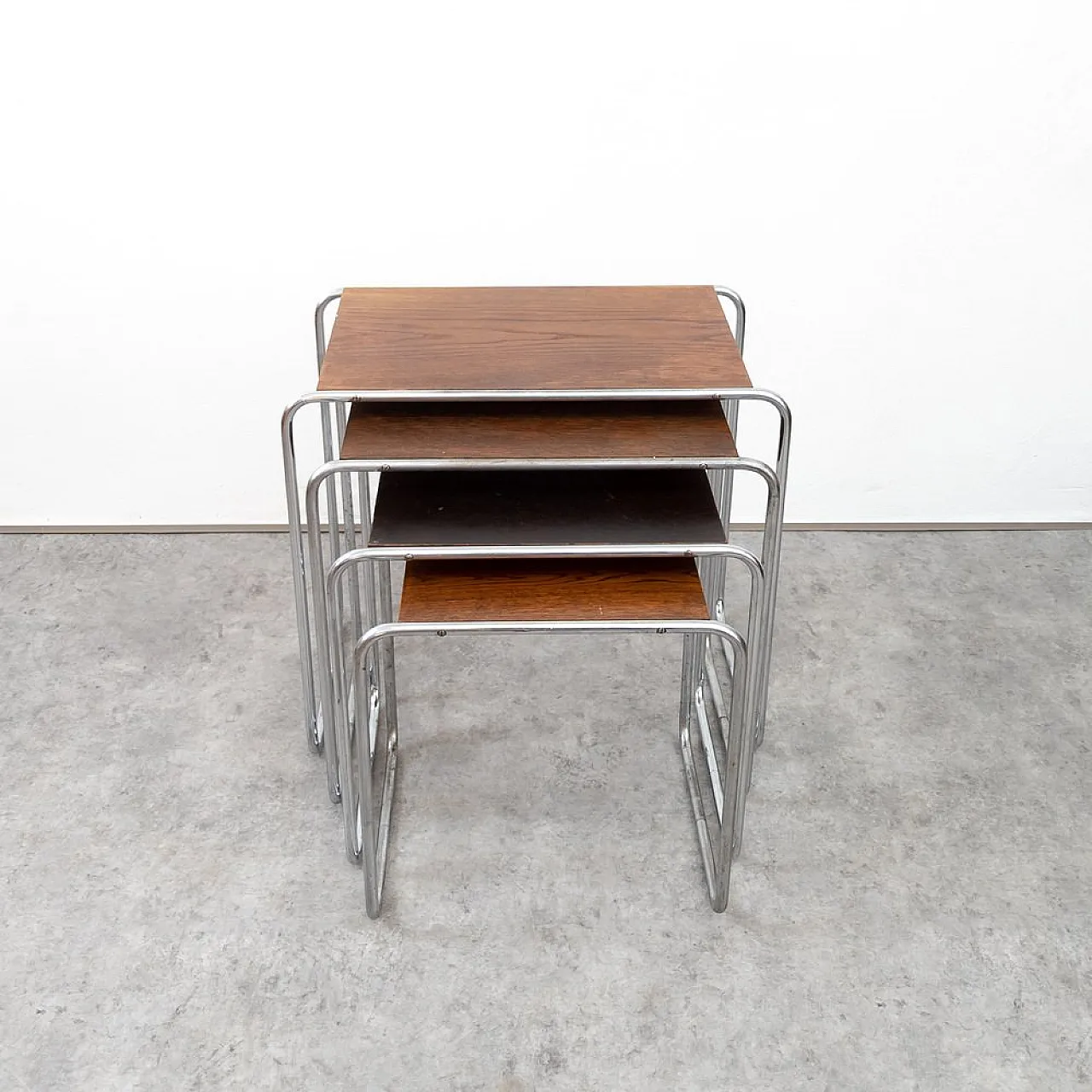 4 B9 Nesting tables attributed to Marcel Breuer for Thonet, 1930s 20
