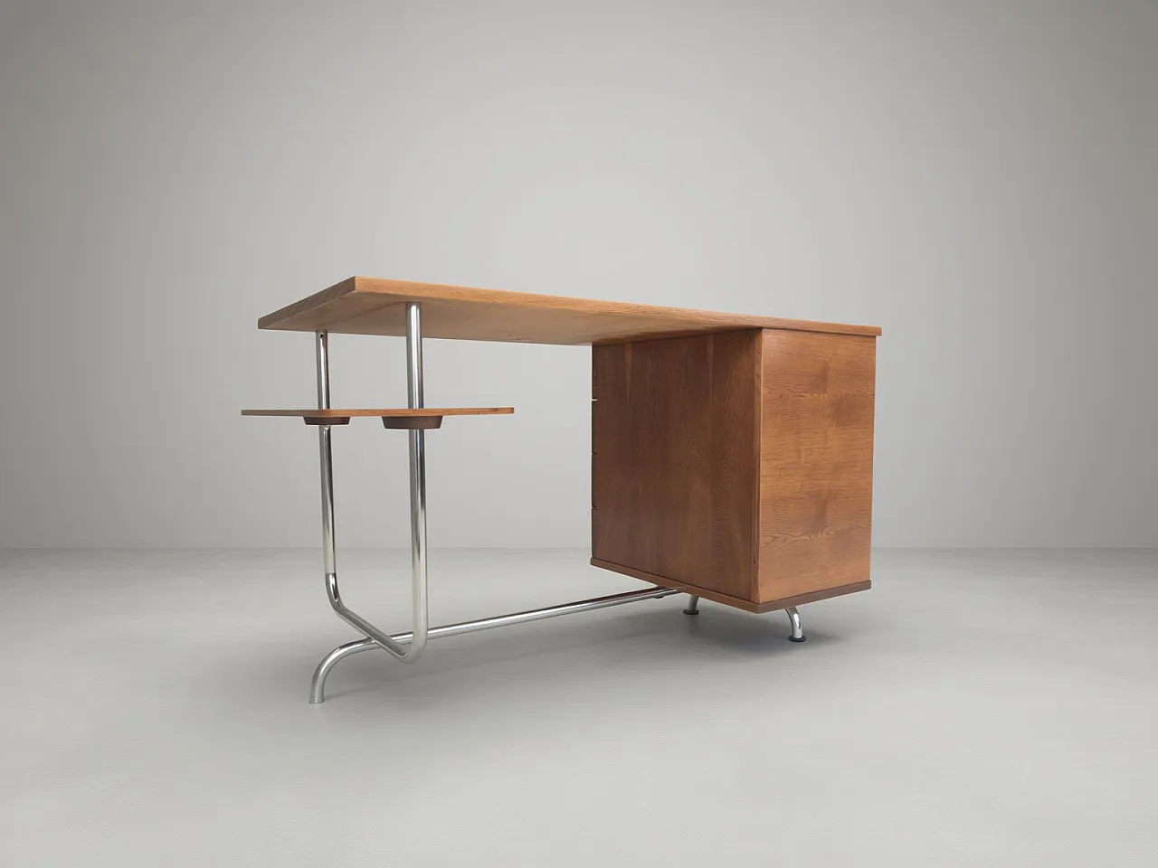 Scrivania H 180 Bauhaus di Jindrich Halabala per Up Zavody, anni '30 3