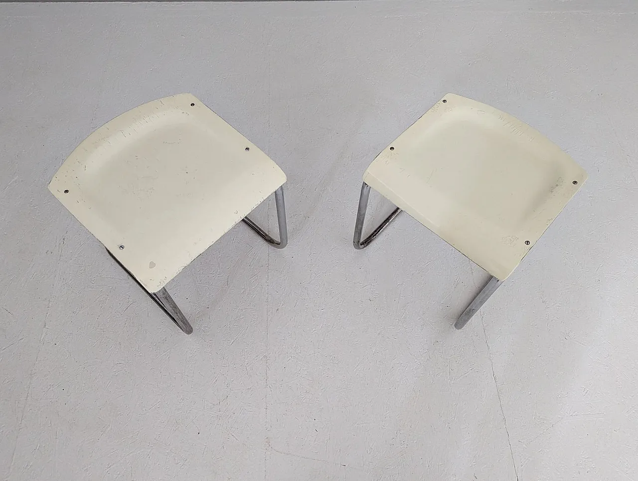 Pair of cantilever Stools by Mart Stam for Mücke Melder, 1930s 7