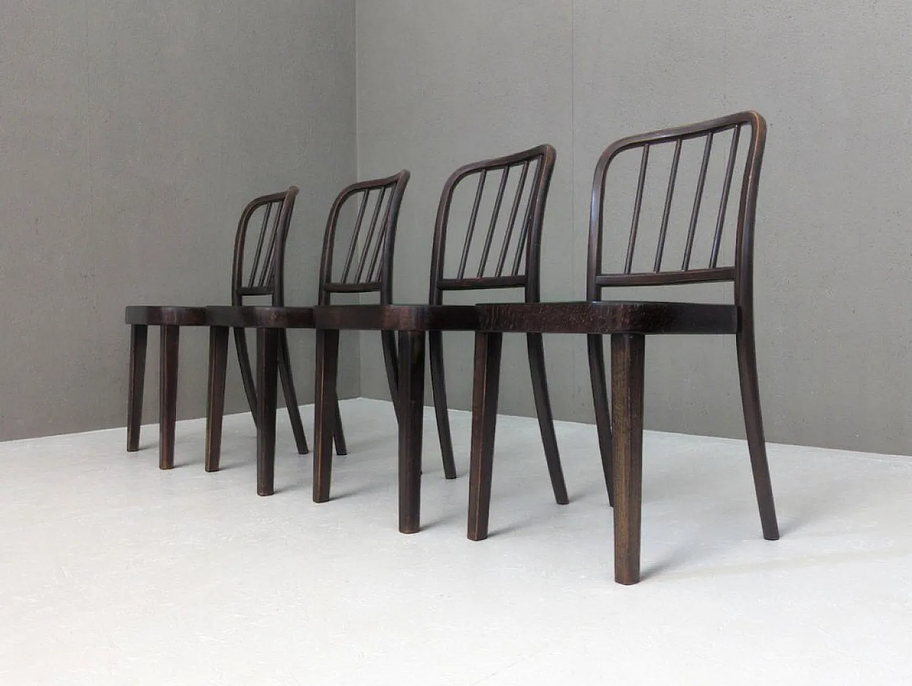4 Dining chairs by Josef Hoffmann for Thonet, 1930s 1