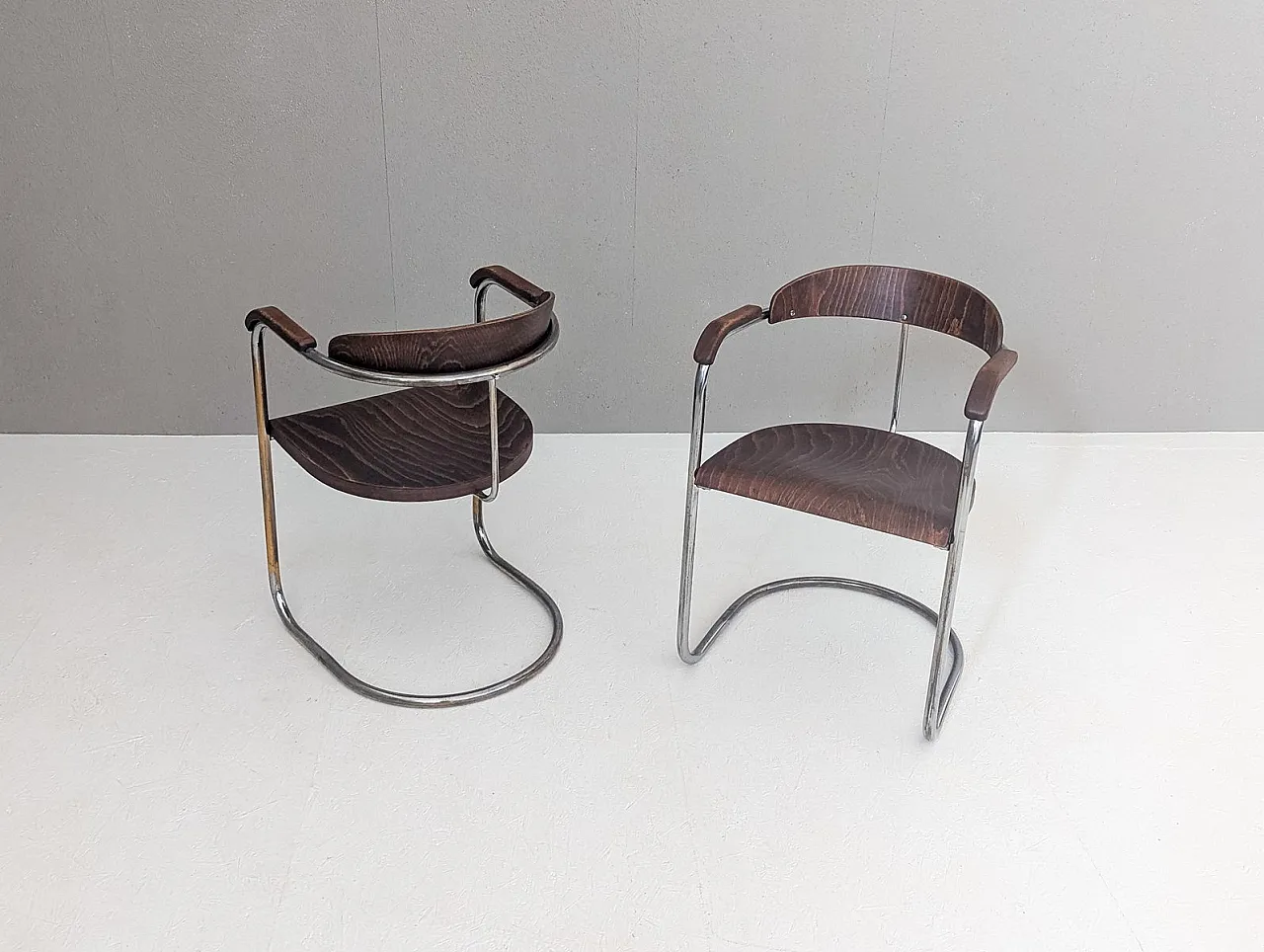 Pair of armchairs by Hans & Wassili Luckhardt for Hynek Gottwald, 1930 1