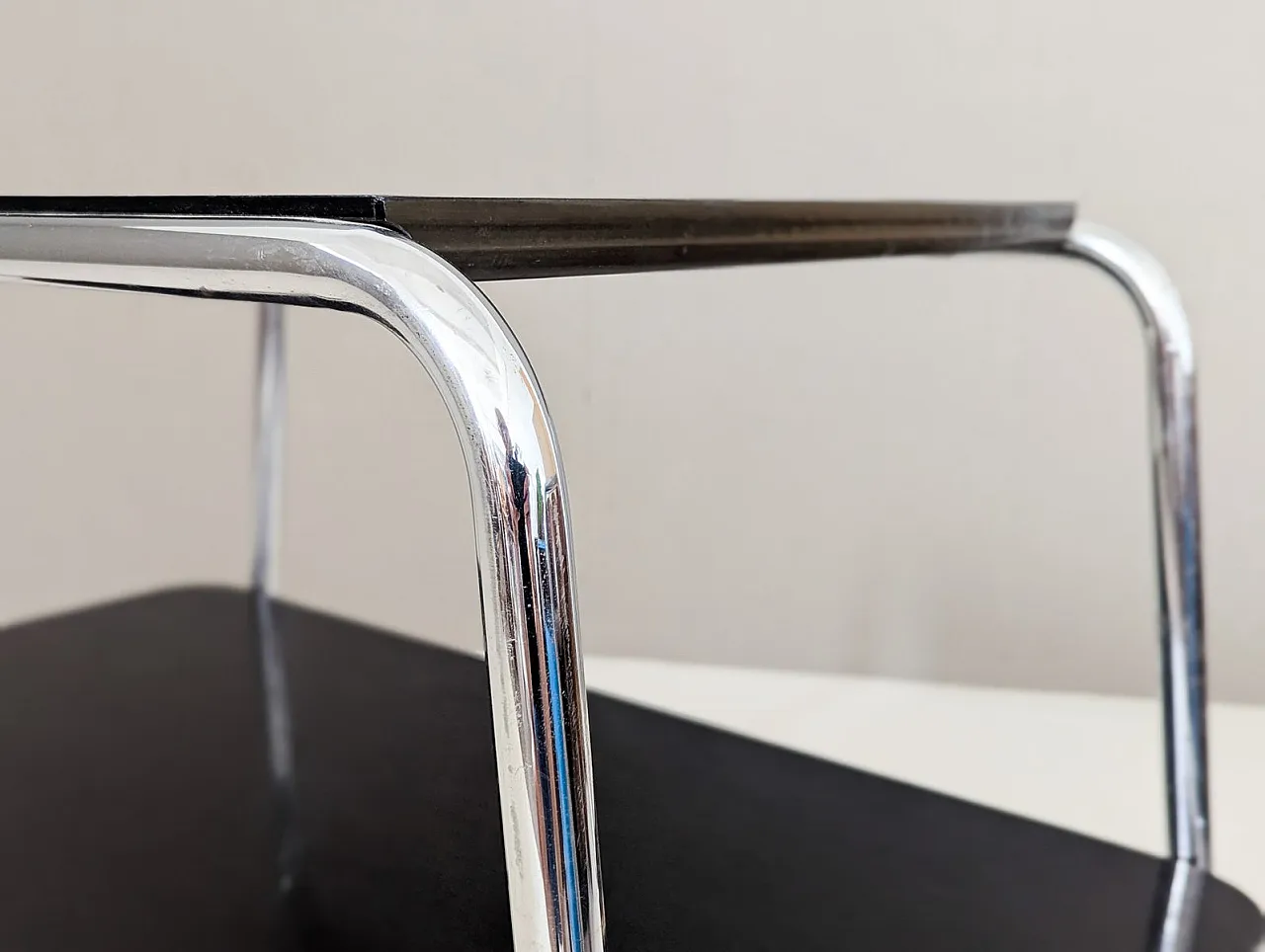 Bauhaus tubular steel serving cart by Robert Slezák, 1930s 15