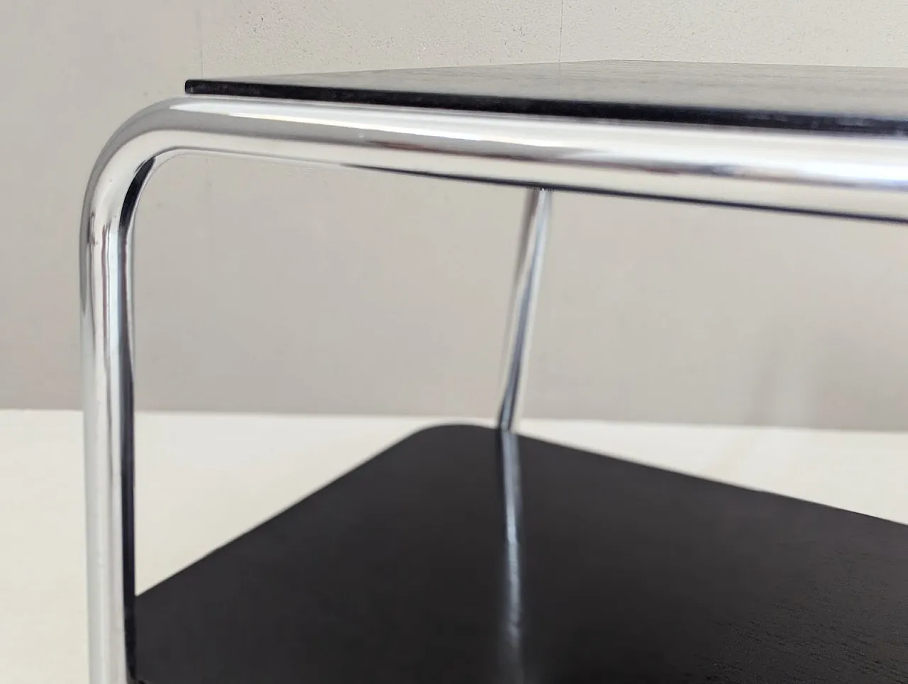 Bauhaus tubular steel serving cart by Robert Slezák, 1930s 16