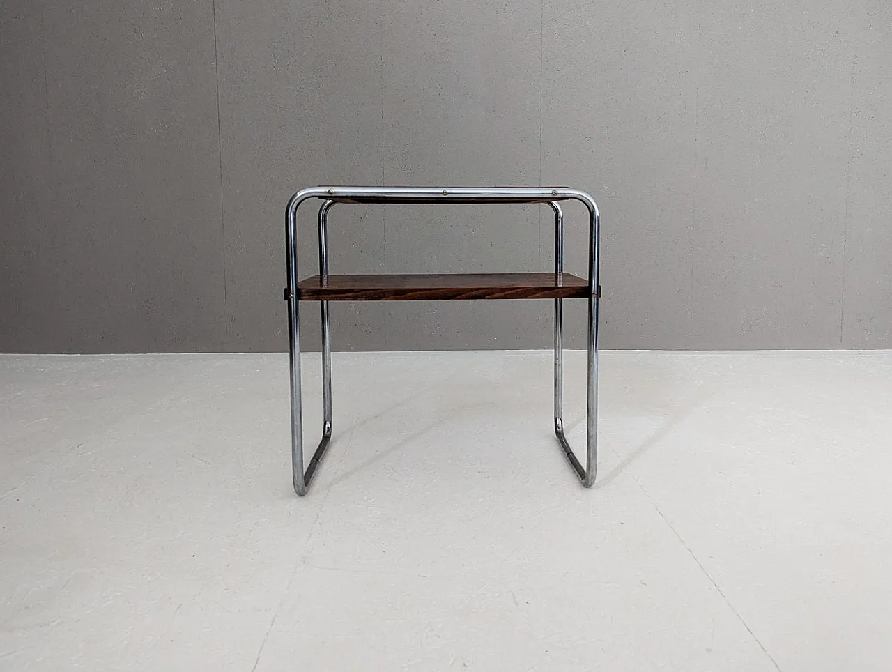 Bauhaus tubular steel side table by Marcel Breuer for Slezak, 1930s 3