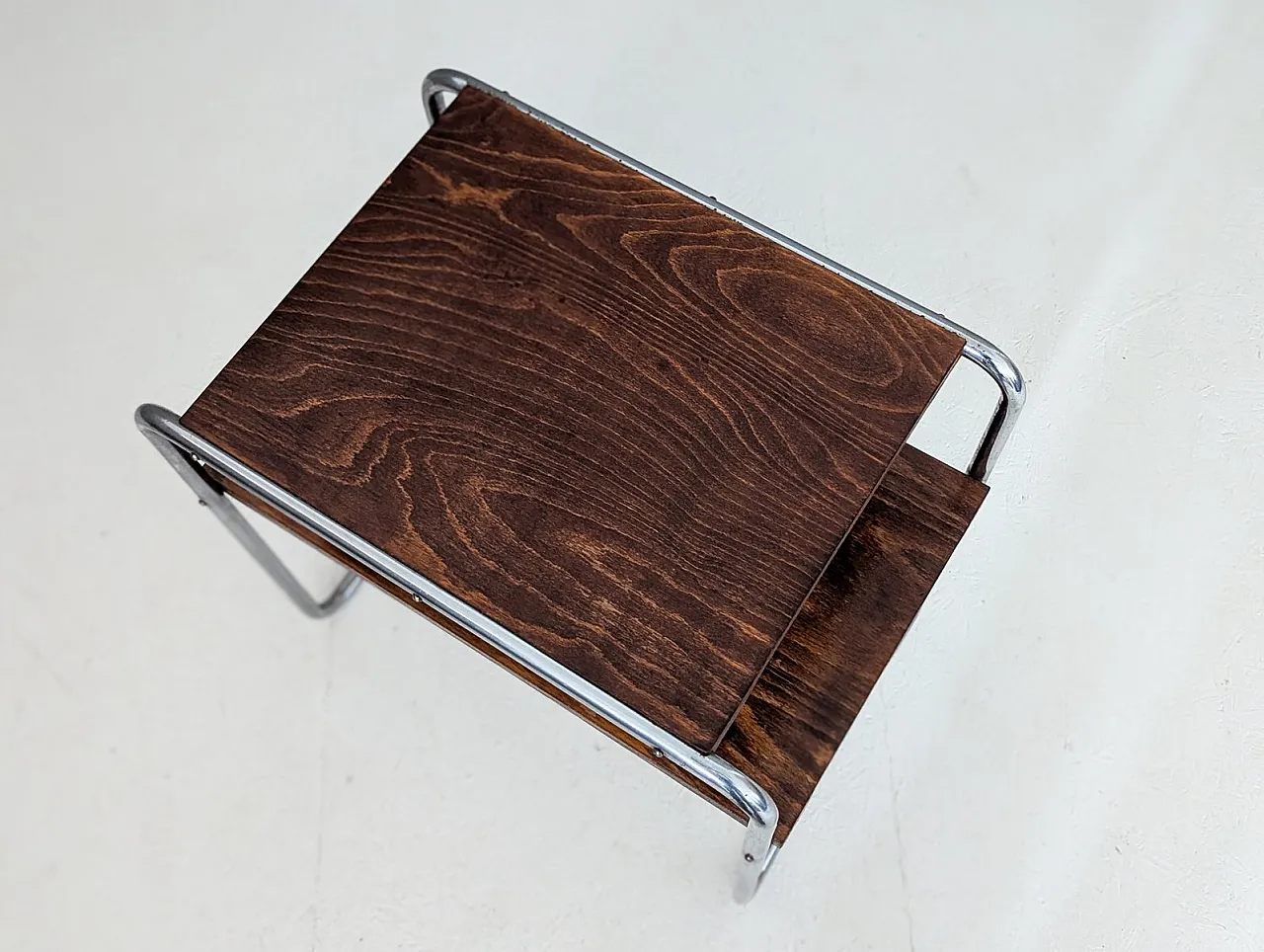Bauhaus tubular steel side table by Marcel Breuer for Slezak, 1930s 8