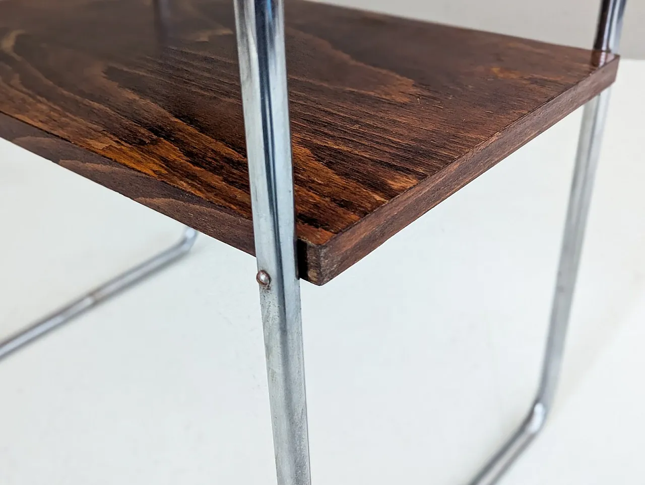 Bauhaus tubular steel side table by Marcel Breuer for Slezak, 1930s 13