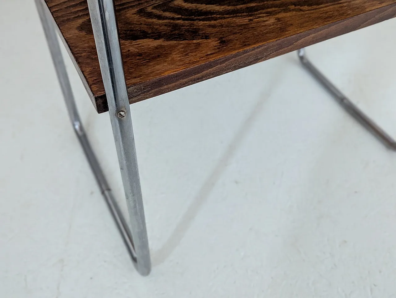 Bauhaus tubular steel side table by Marcel Breuer for Slezak, 1930s 14