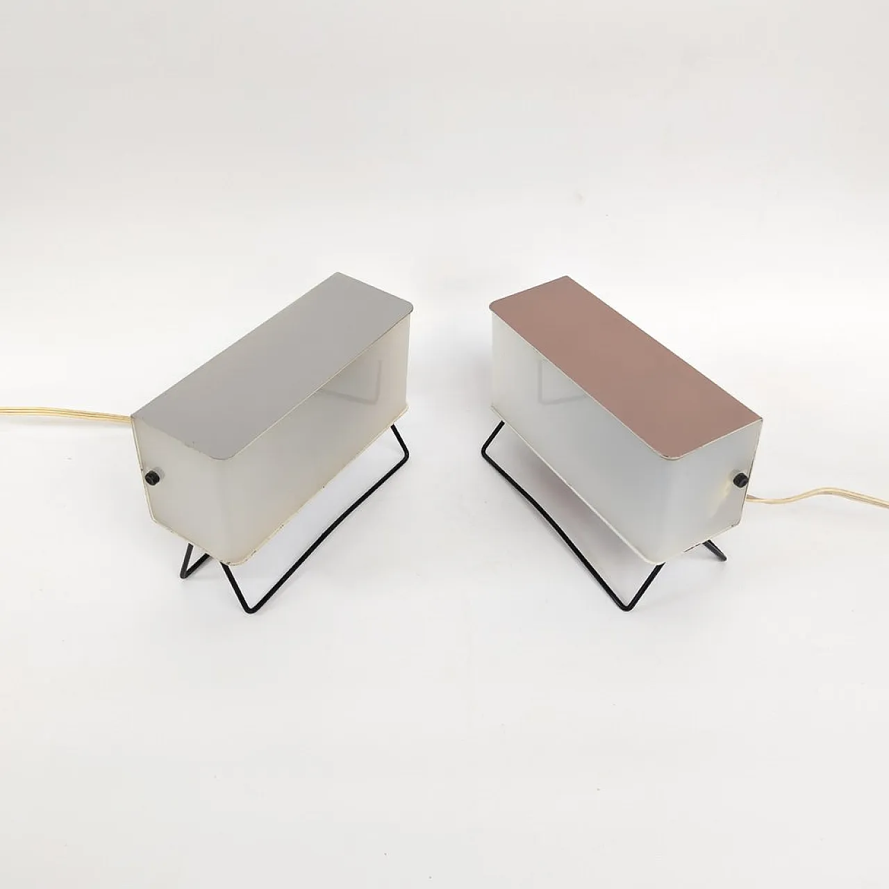 Pair of Mid-Century table lamps by Pokrok Žilina, 1960s 4