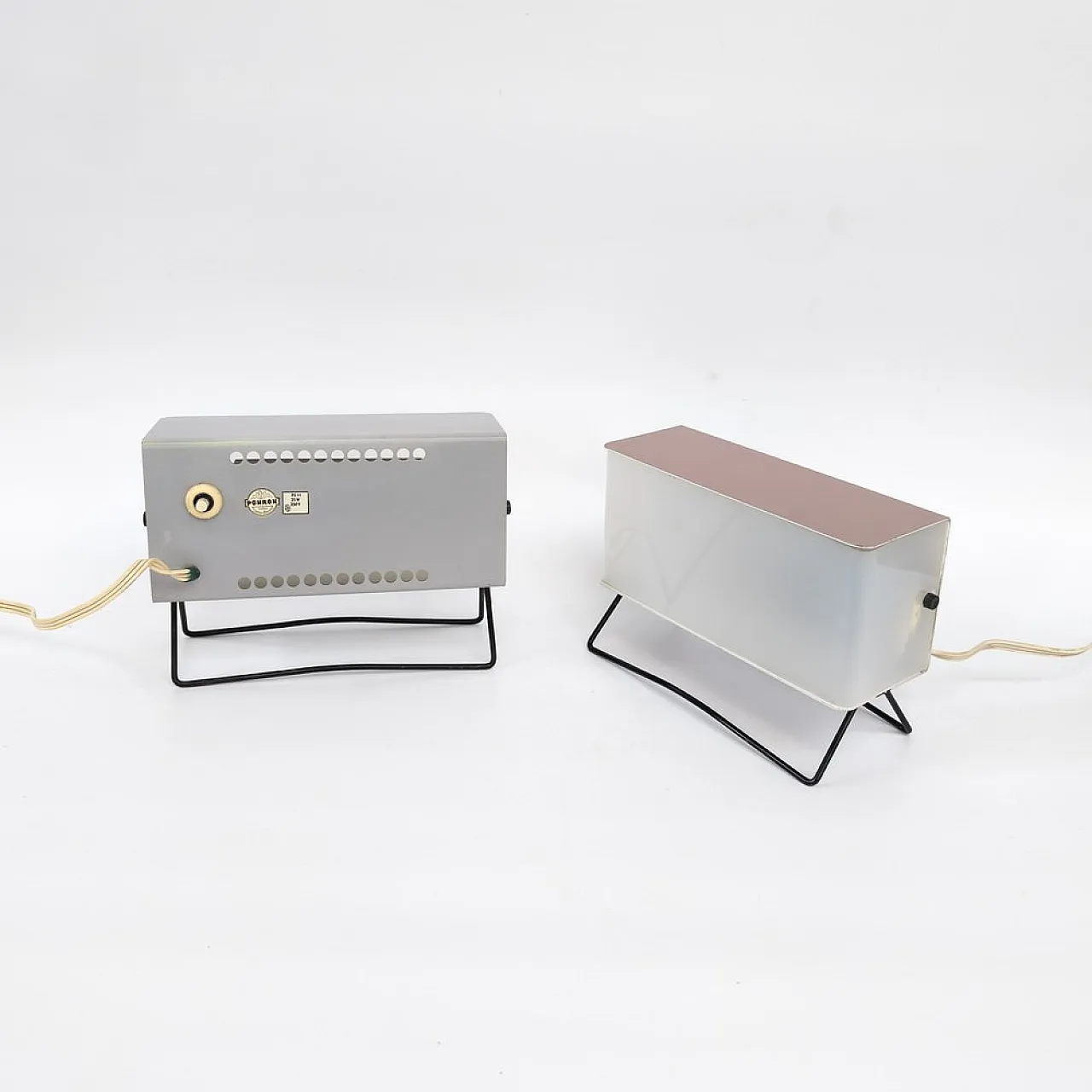 Pair of Mid-Century table lamps by Pokrok Žilina, 1960s 6