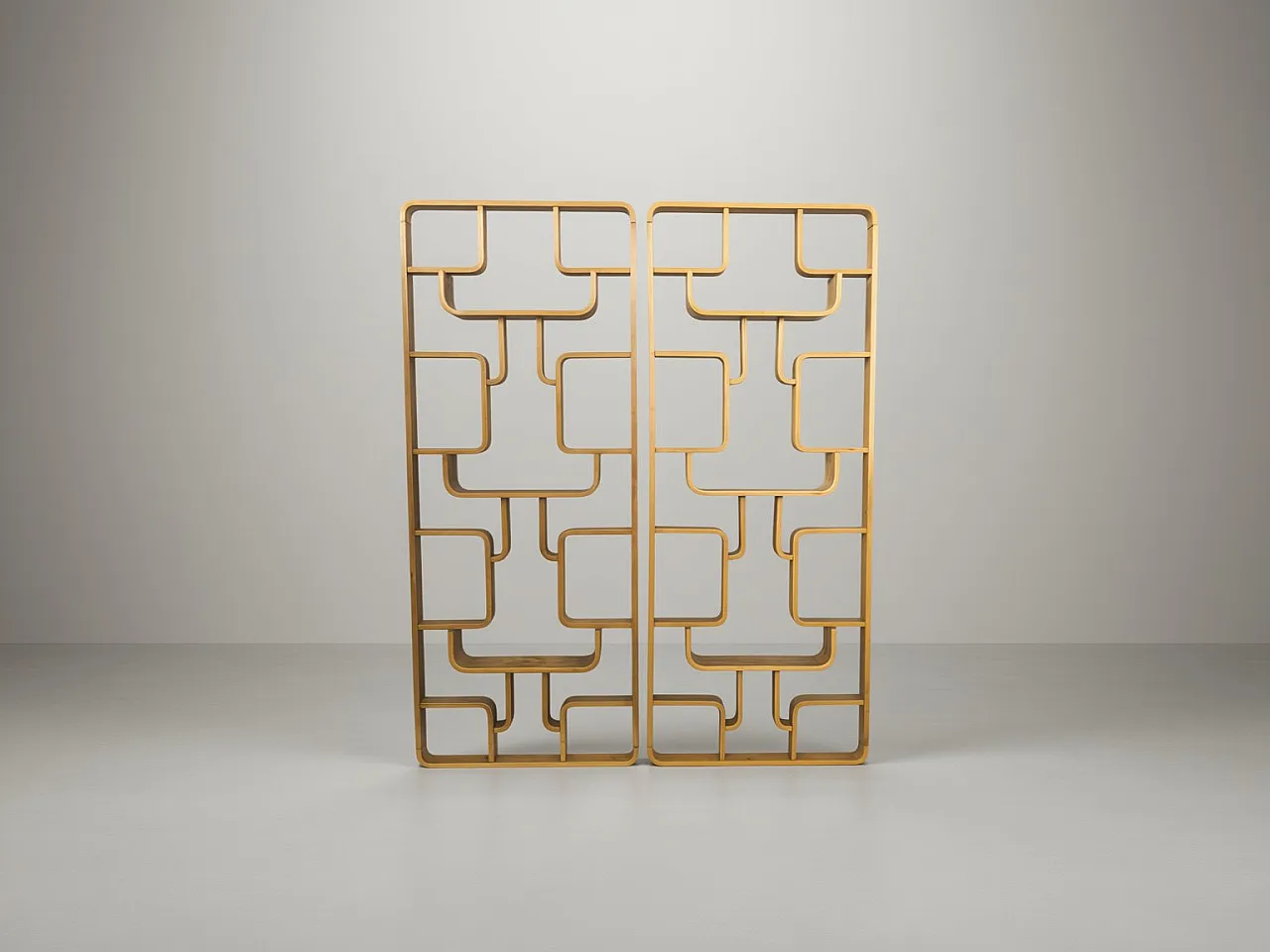 Pair of sculptural bentwood room dividers by Ludvik Volak, 1960s 2