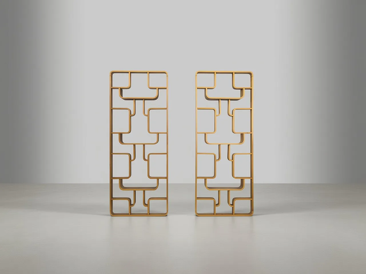 Pair of sculptural bentwood room dividers by Ludvik Volak, 1960s 3
