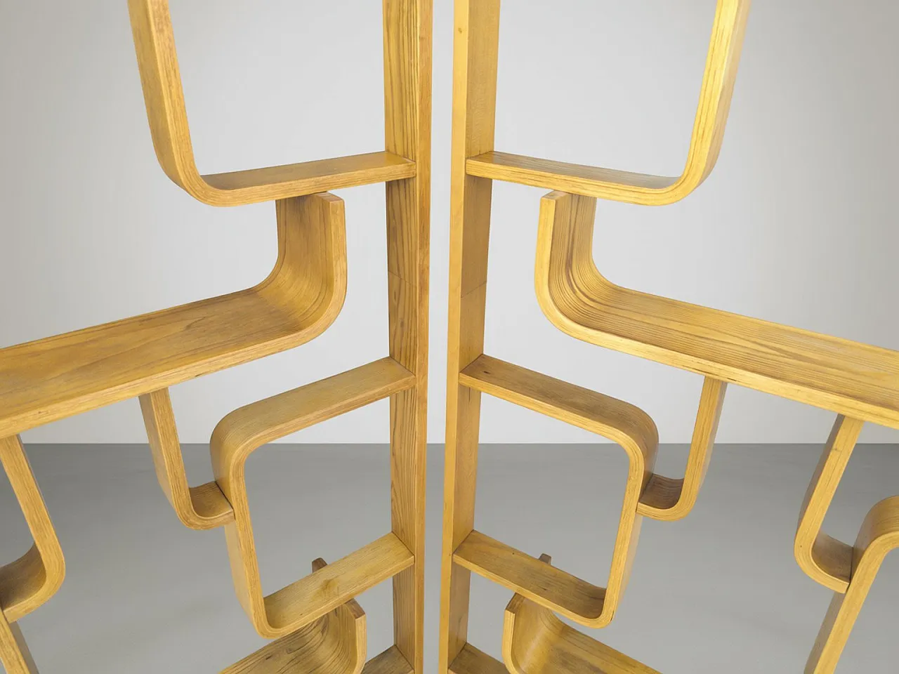 Pair of sculptural bentwood room dividers by Ludvik Volak, 1960s 9