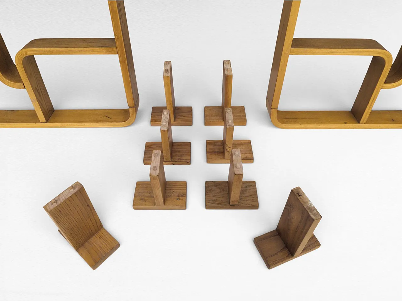 Pair of sculptural bentwood room dividers by Ludvik Volak, 1960s 12