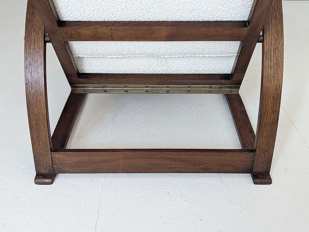 H 70 armchair in bouclé by Jindrich Halabala for Up Závody, 1930s 8