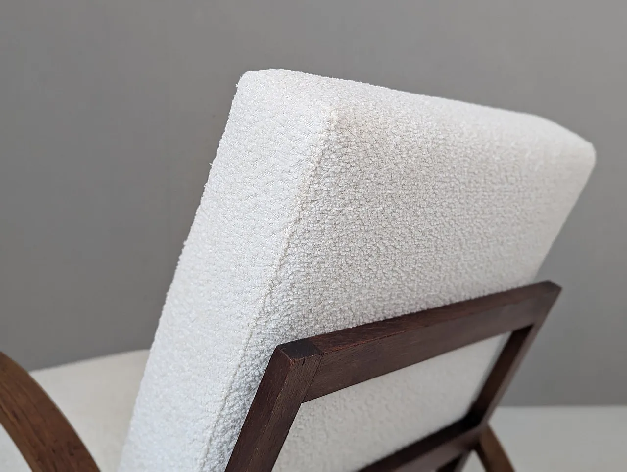 H 70 armchair in bouclé by Jindrich Halabala for Up Závody, 1930s 10