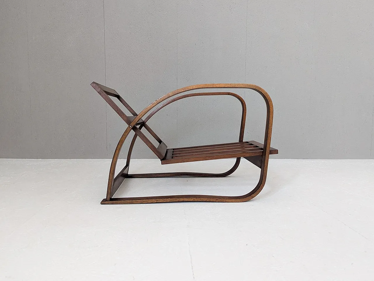 H 70 armchair in bouclé by Jindrich Halabala for Up Závody, 1930s 13