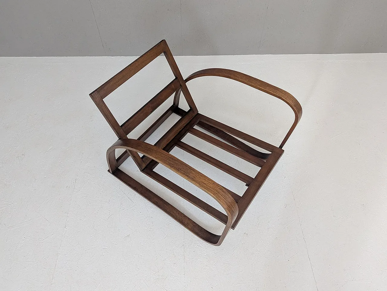 H 70 armchair in bouclé by Jindrich Halabala for Up Závody, 1930s 15