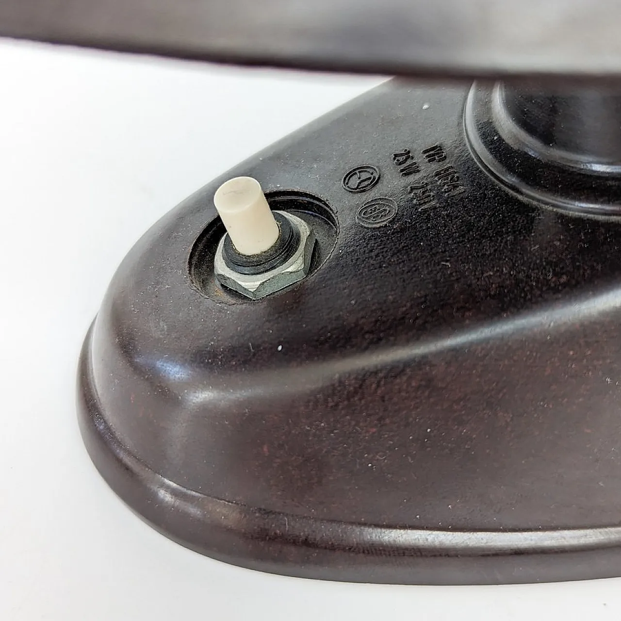 Coppia di lampade Bauhaus in bachelite di Elektrosvit, anni '50 7