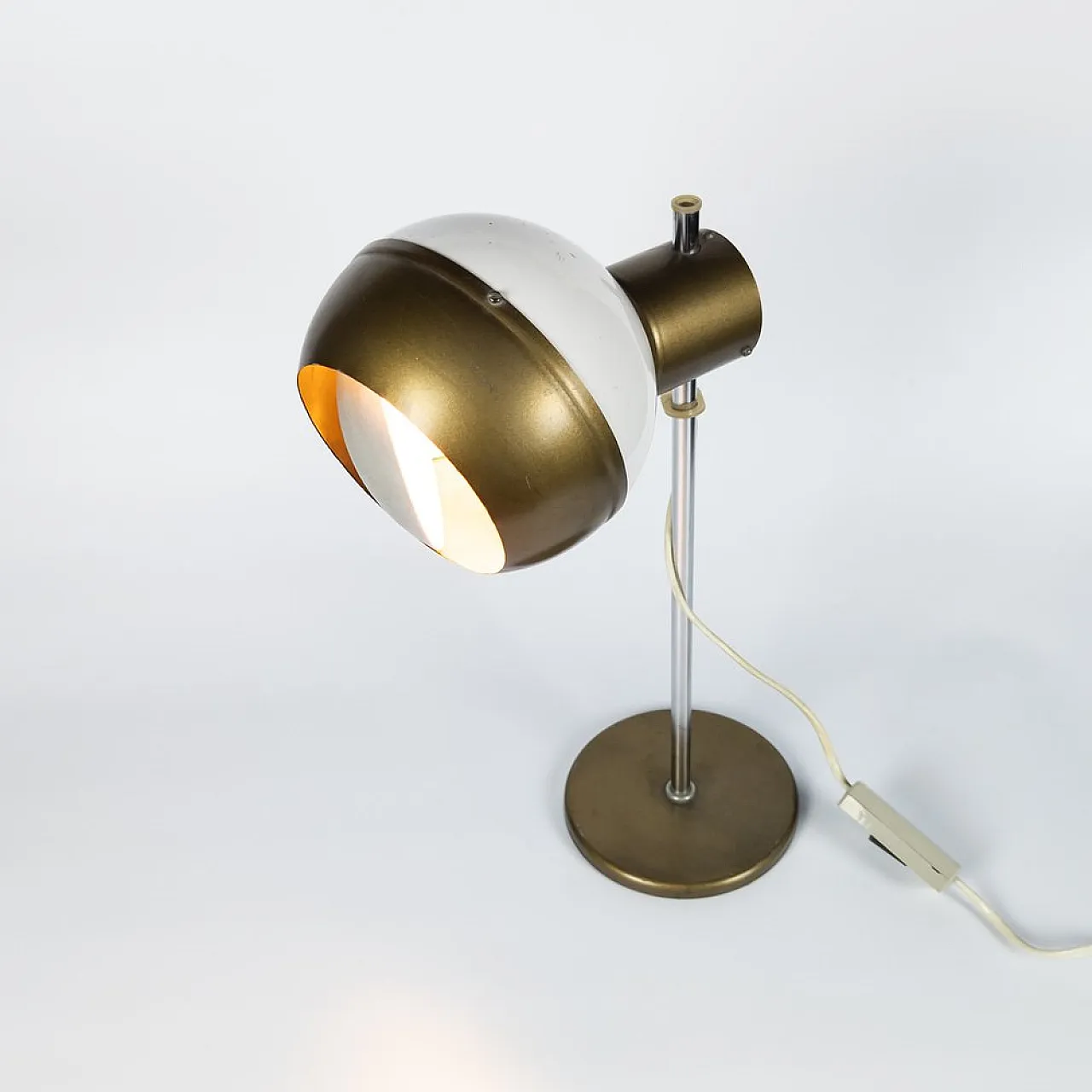 Lampada da tavolo Space Age regolabile di Drukov, anni '70 2