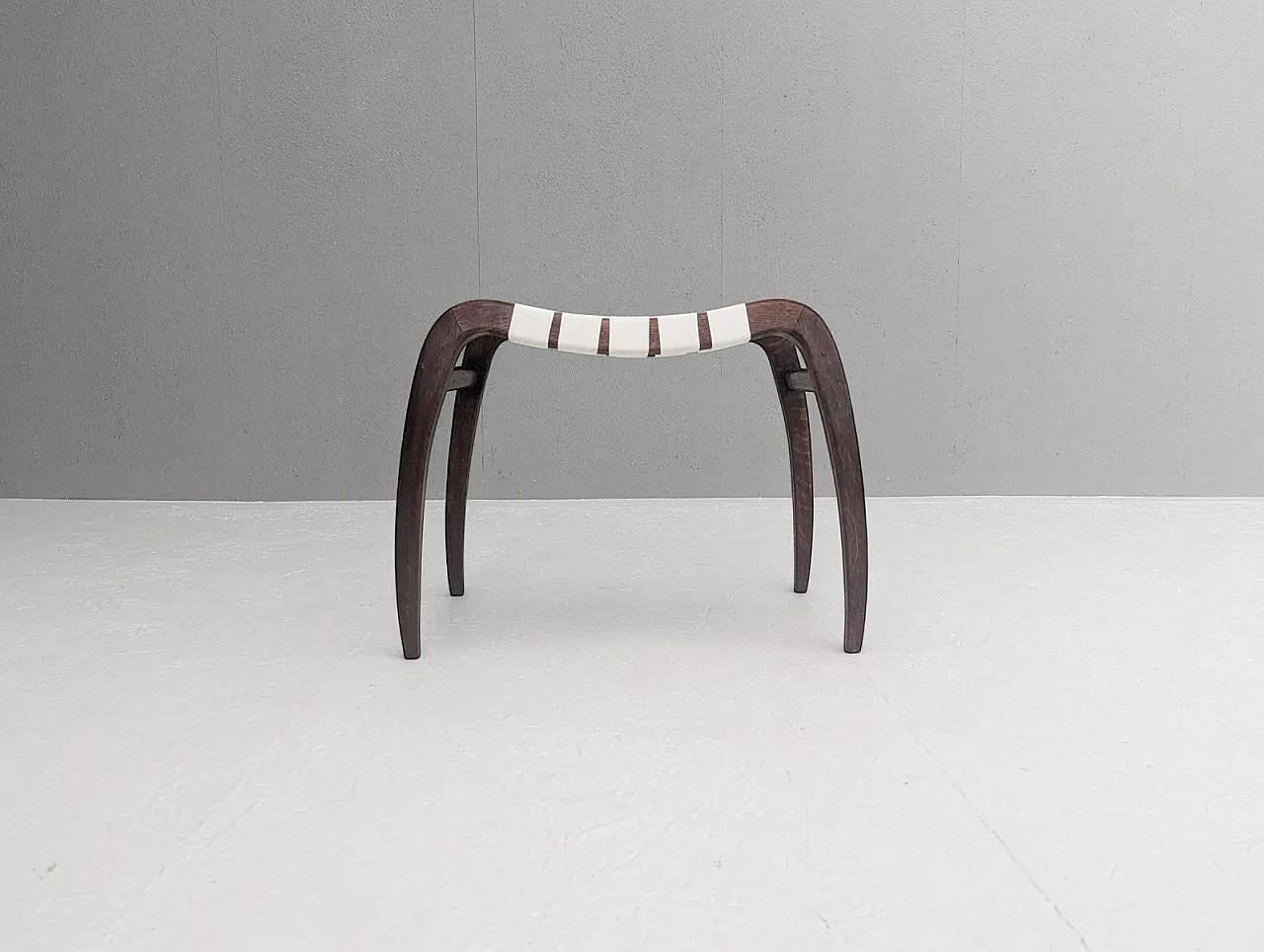 Pair of stools by Ladislav Bartoníček for Krásná Jizba, 1940s 7