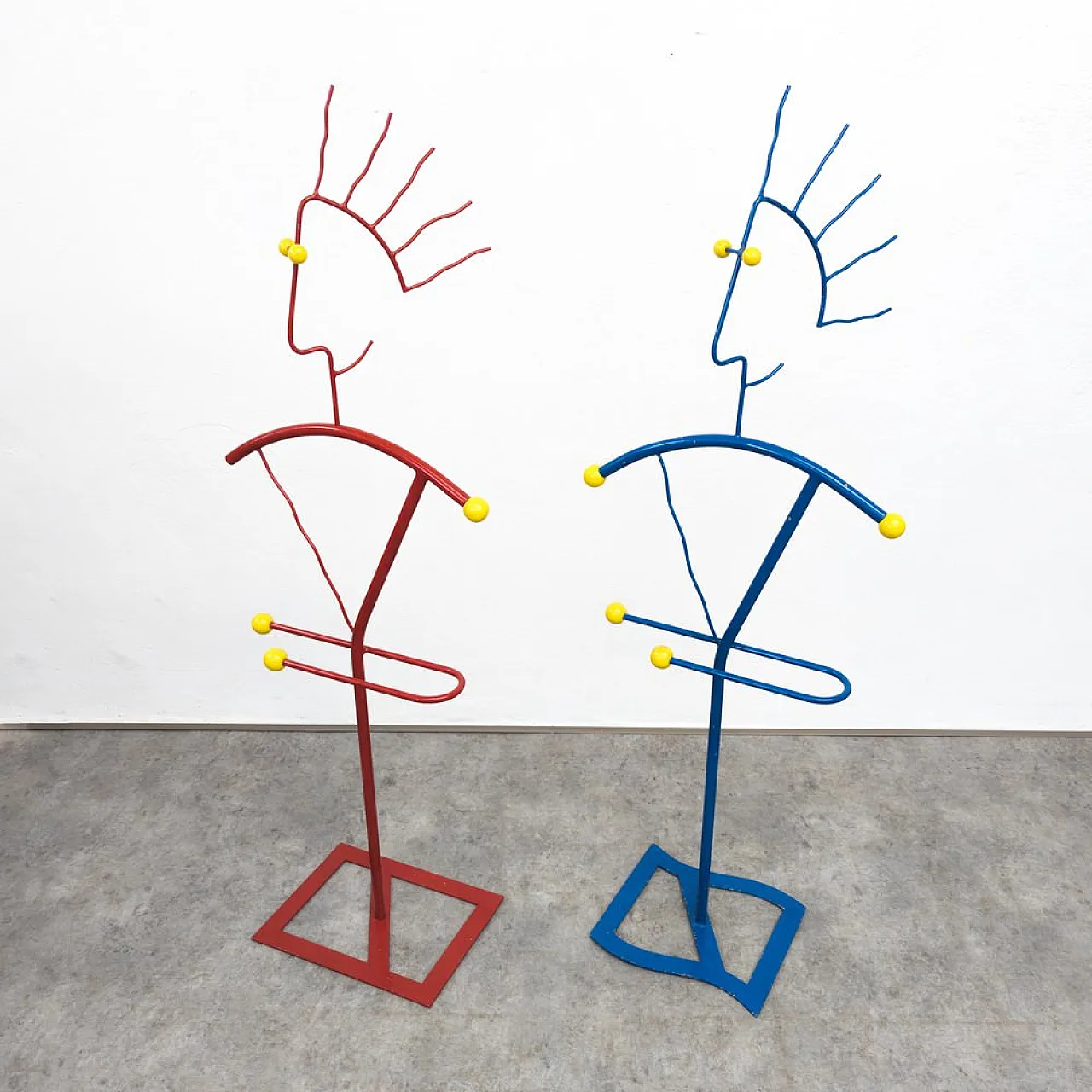 Pair of clothes racks, 1980s 2