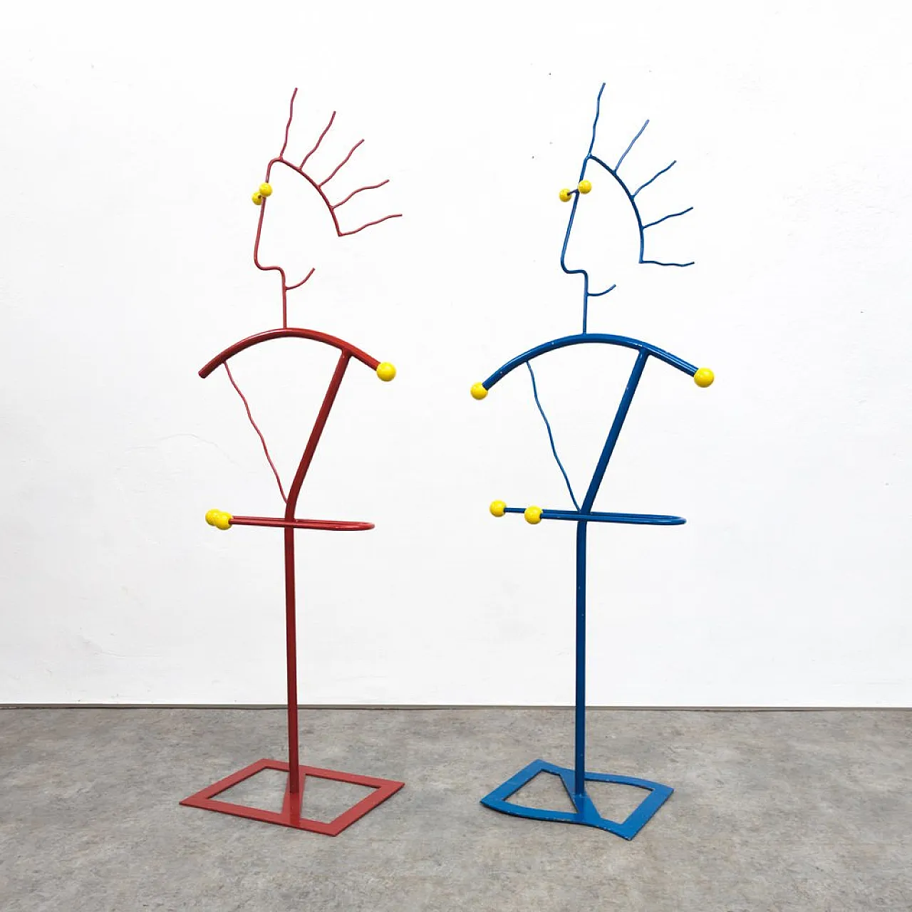 Pair of clothes racks, 1980s 16