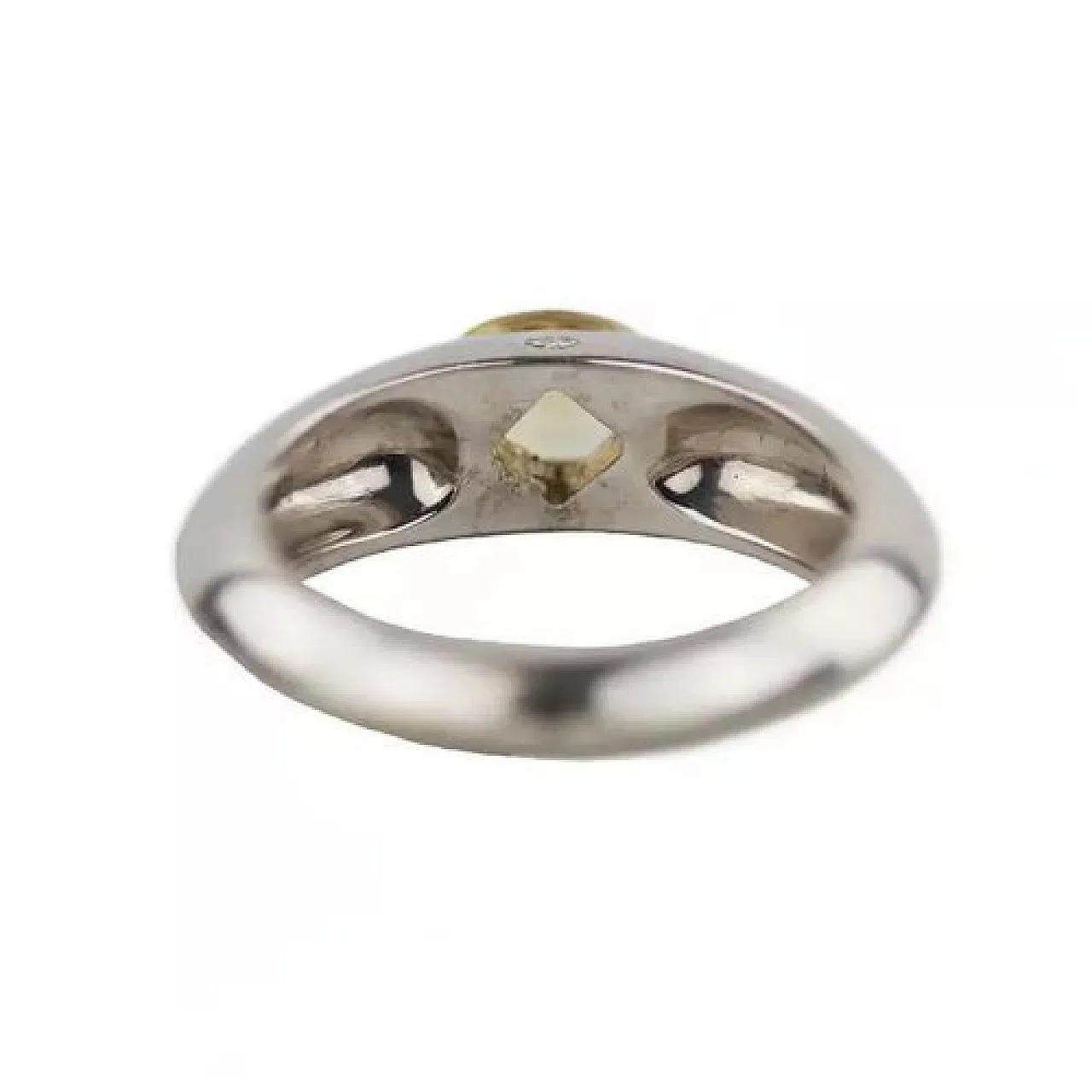 Piaget 18k white gold ring with sapphire and diamond, 20th century 3