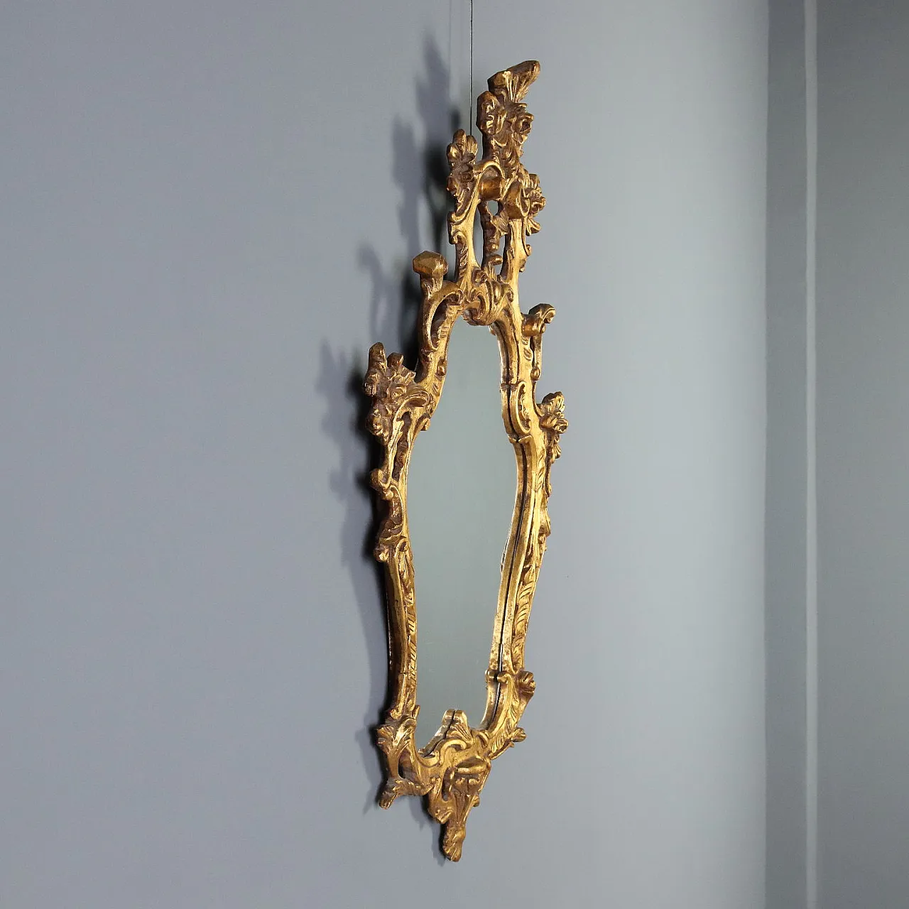 Specchiera in legno dorato stile Barocchetto, '900 3