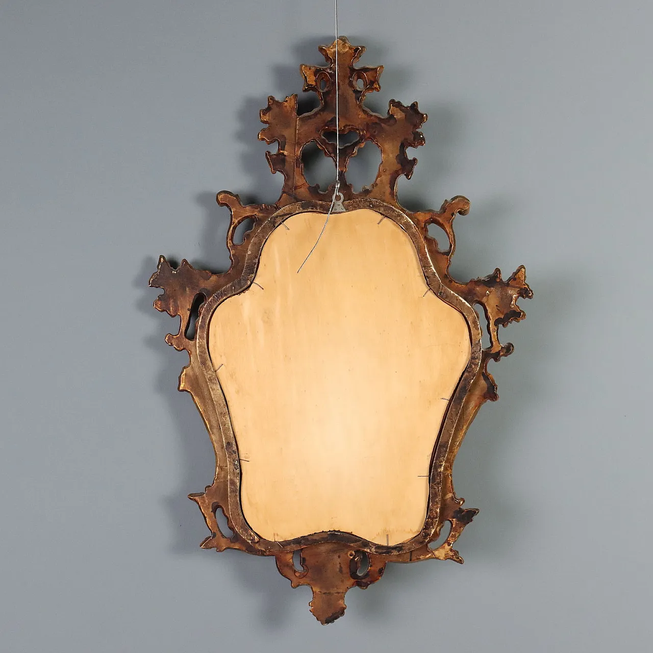 Specchiera in legno dorato stile Barocchetto, '900 8