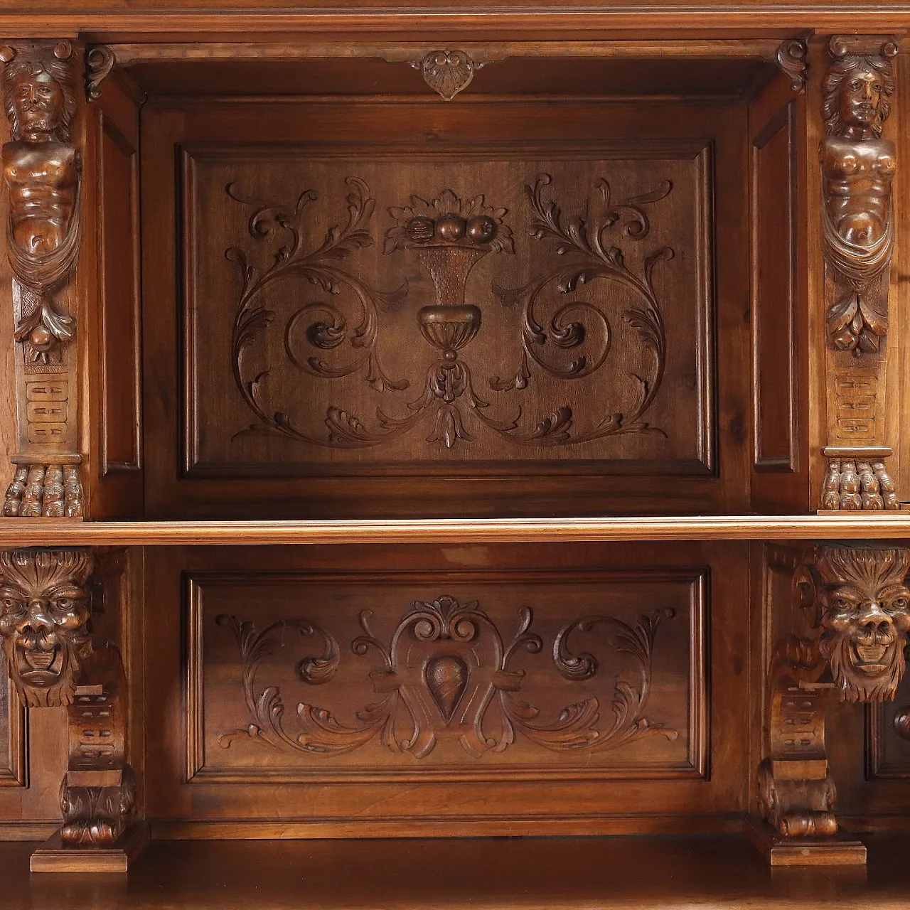 Credenza Neobarocca in noce, '800 6