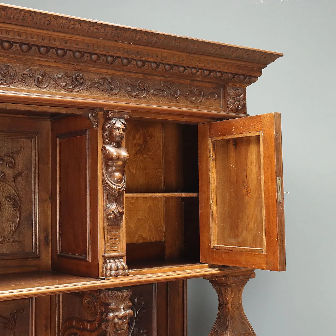 Credenza Neobarocca in noce, '800 7