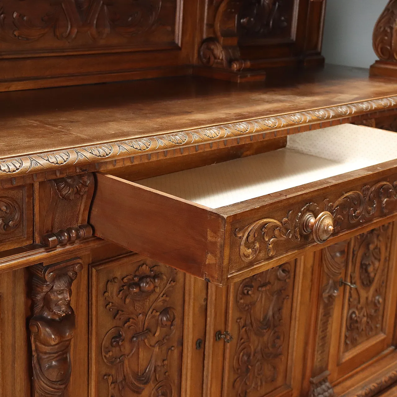 Credenza Neobarocca in noce, '800 8