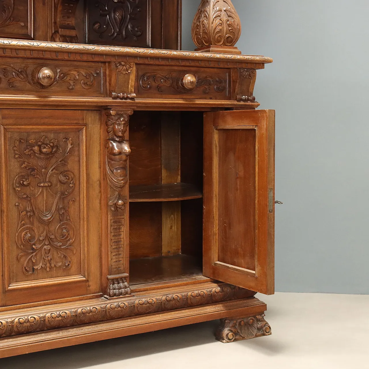 Credenza Neobarocca in noce, '800 9