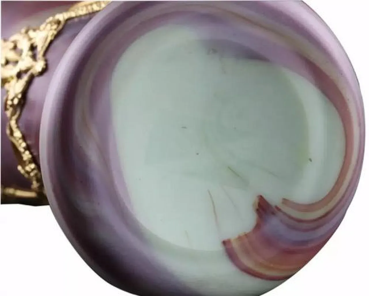 Agate glass vase with gilt metal mounts, 20th century 3