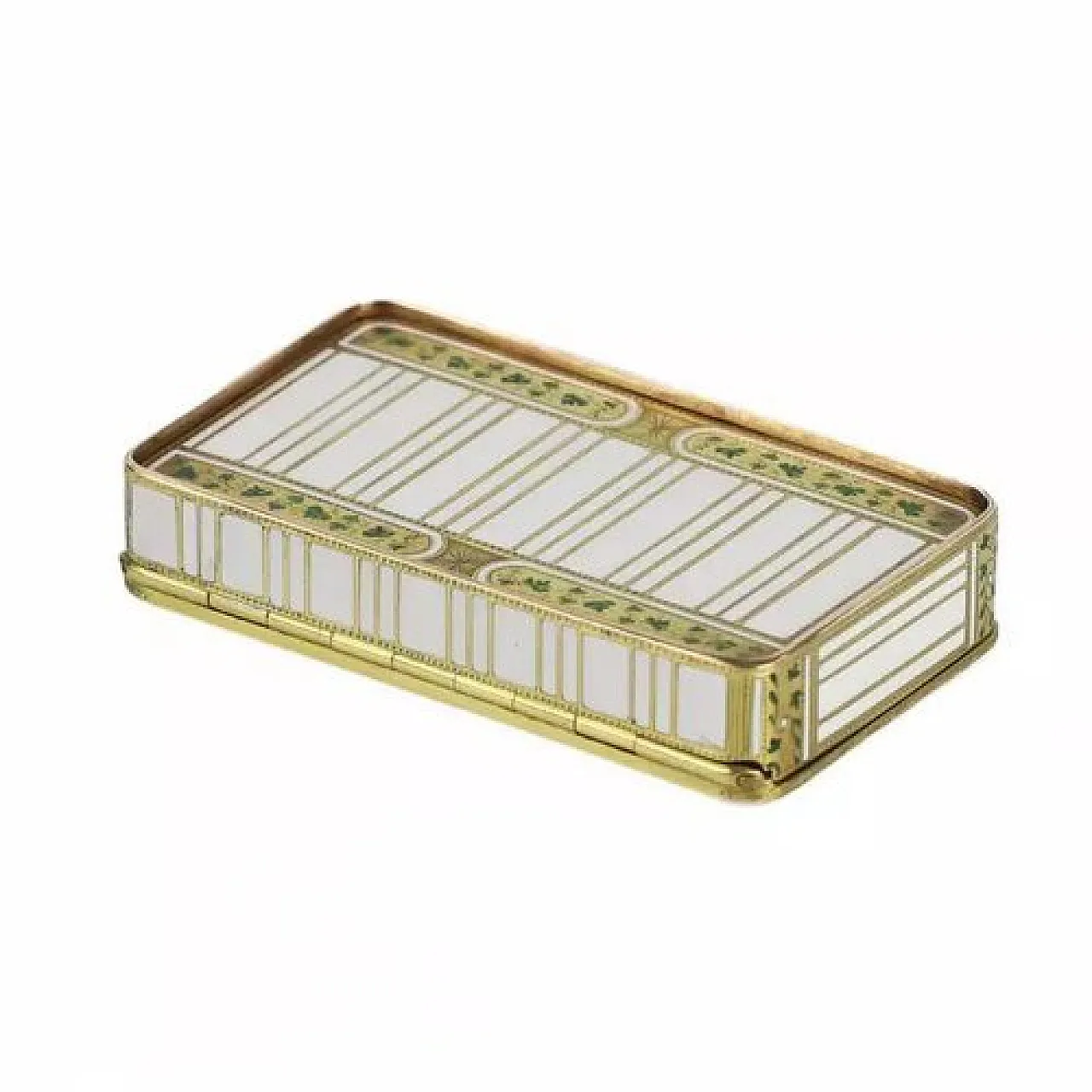 Namelled gold snuff box from Frères Jordan, 19th century 4