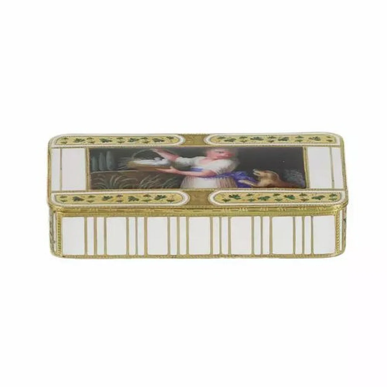 Namelled gold snuff box from Frères Jordan, 19th century 7