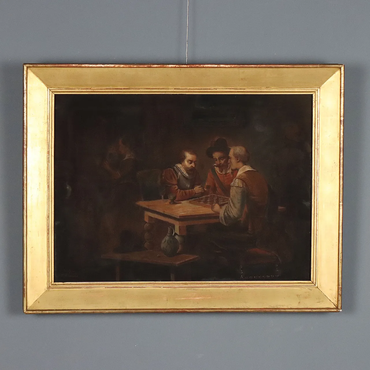 Painting The Chess Players, 19th century 1
