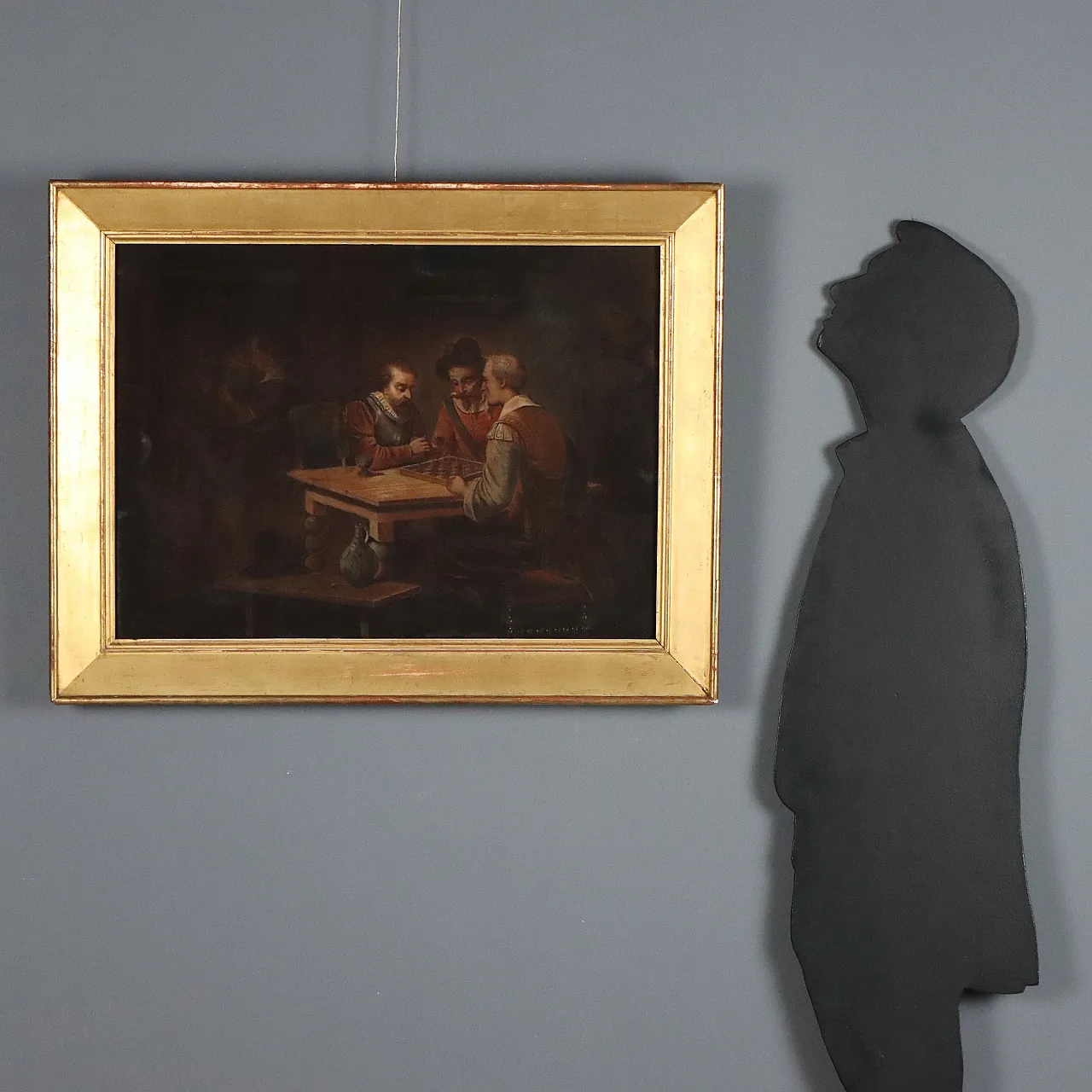 Painting The Chess Players, 19th century 2