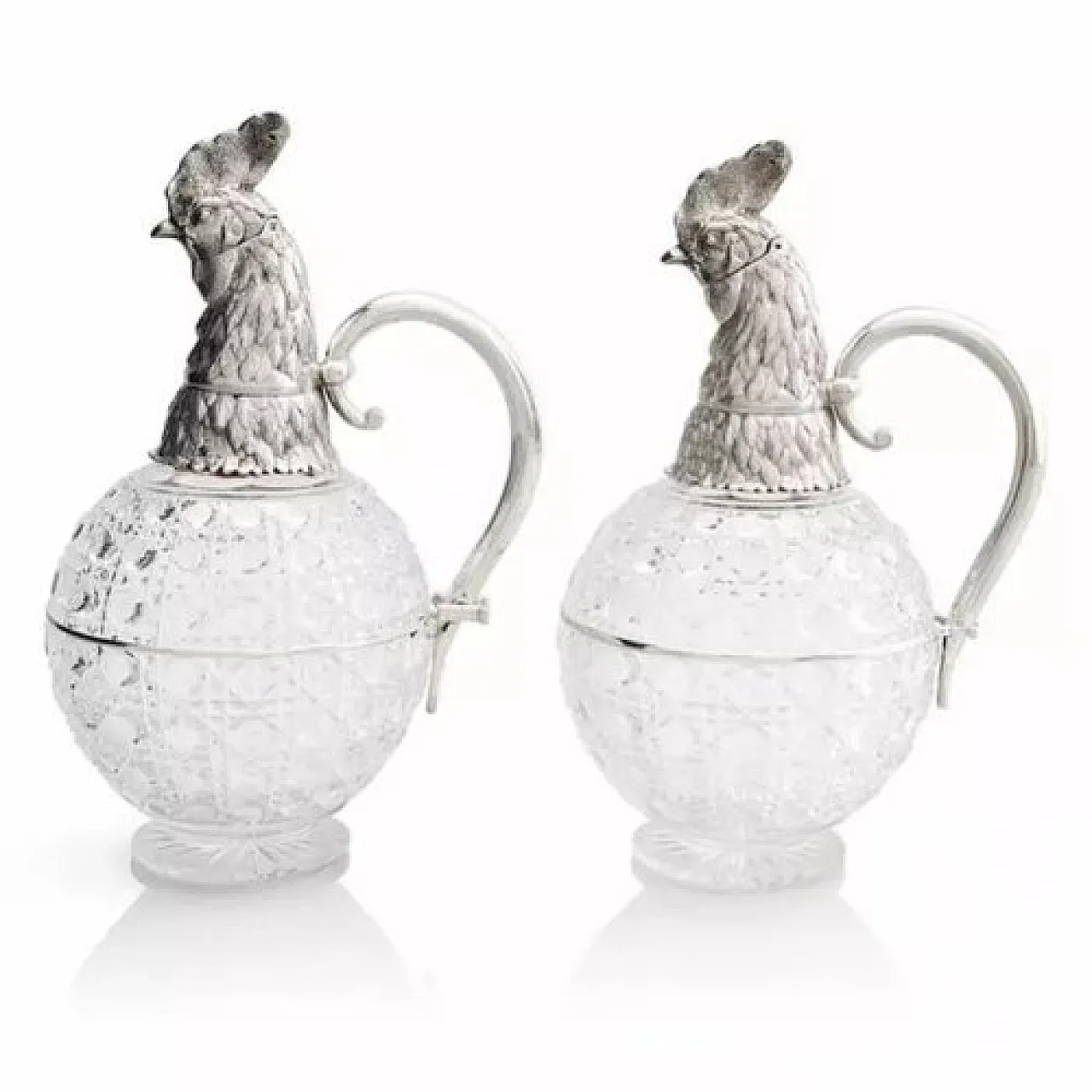 Pair of jugs by The Grachev Brothers Firm, St Petersburg, 20th century 1