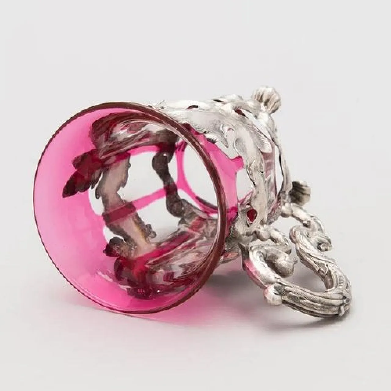 Silver tea glass holder by Carl Gustav Ekqvist, 19th century 4