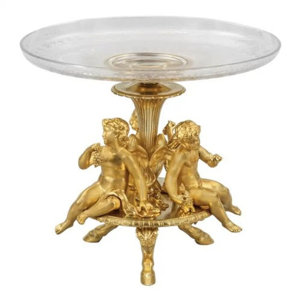 Bronze and glass centrepiece from Escalier de Cristal, 19th century 1
