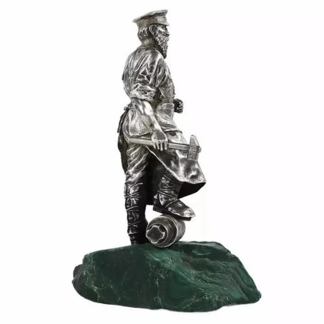 Silver mining engineer sculpture from Artel, early 20th century 8