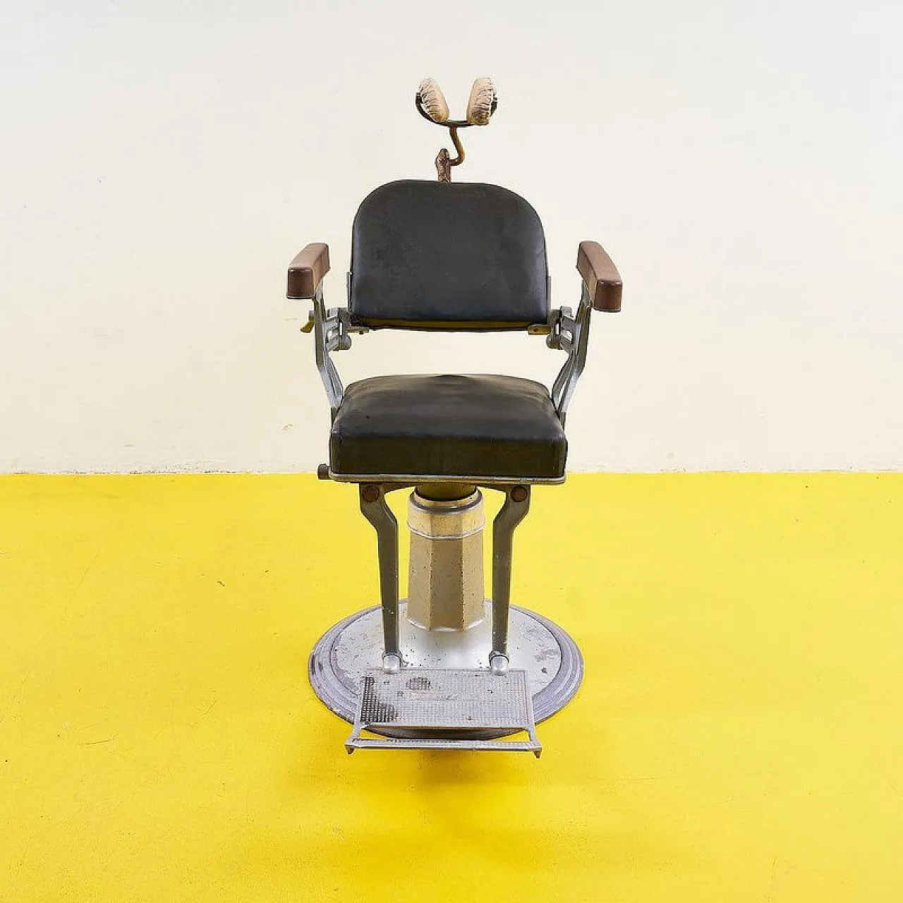 Metal barber stool, 1950s 1