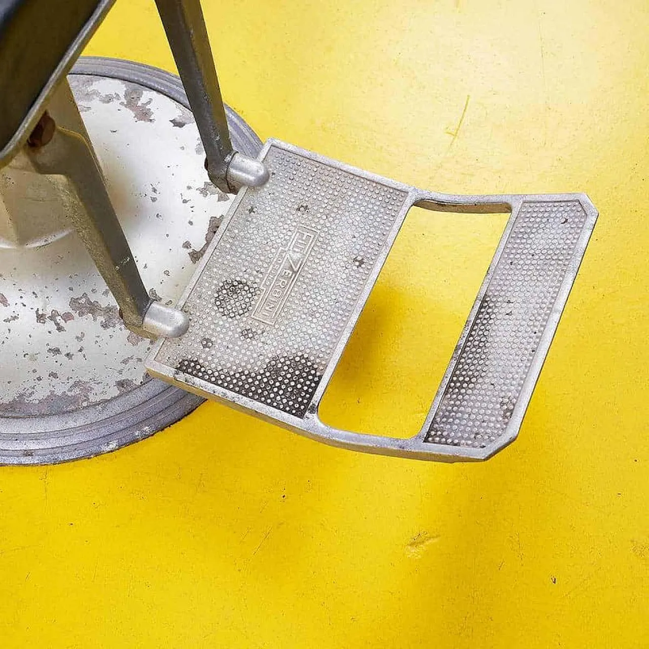 Metal barber stool, 1950s 6