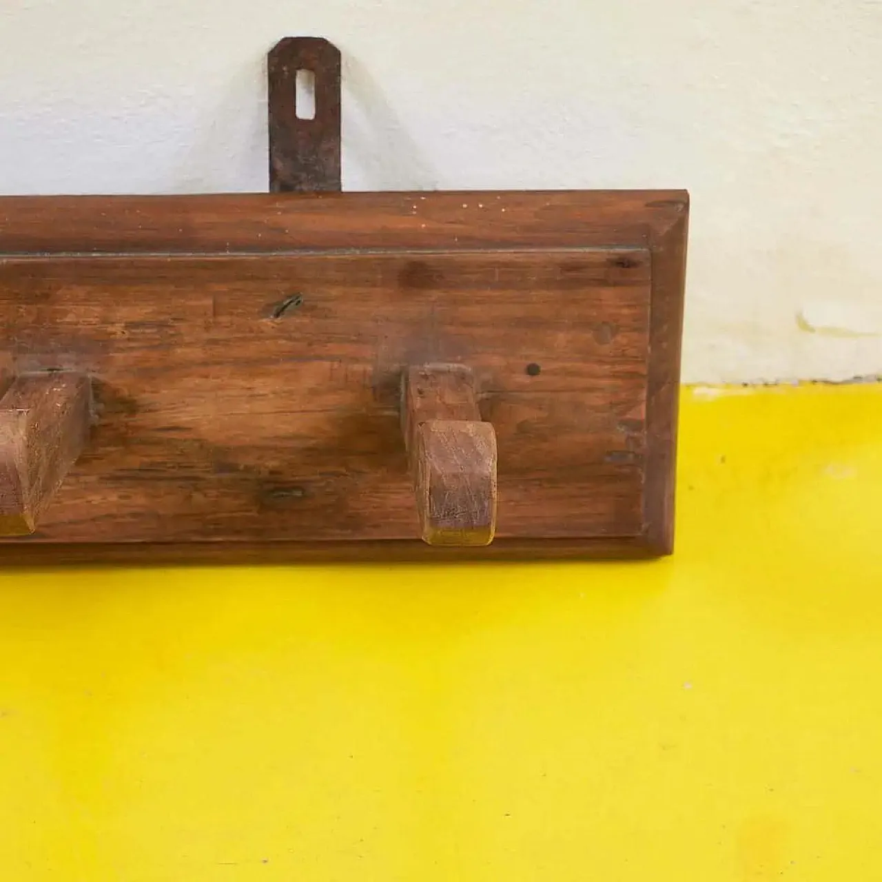 Solid wood coat stand, 1950s 2