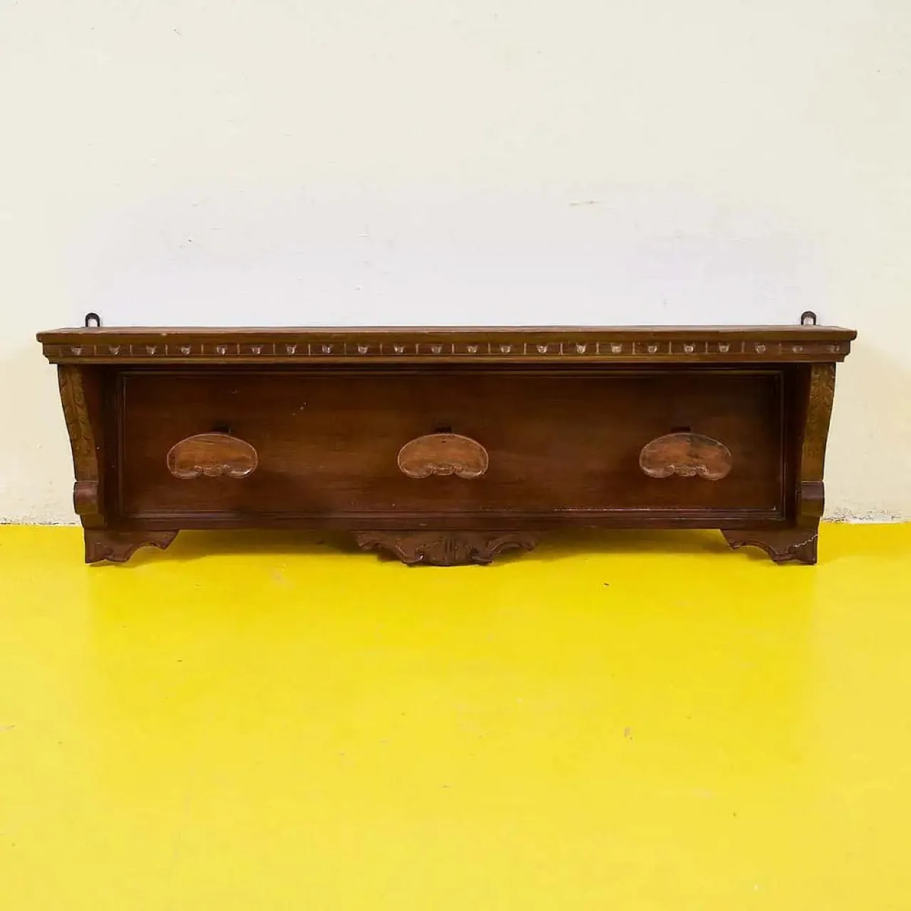 Carved wooden chest of drawers, 1970s 1