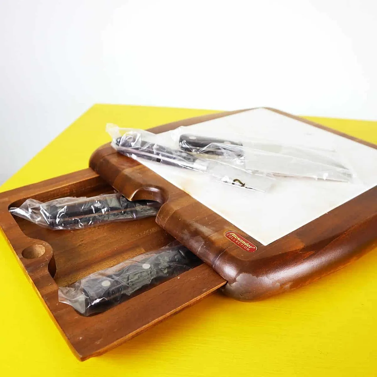 Cutting board with knives from Alexander Collection, 1980s 5