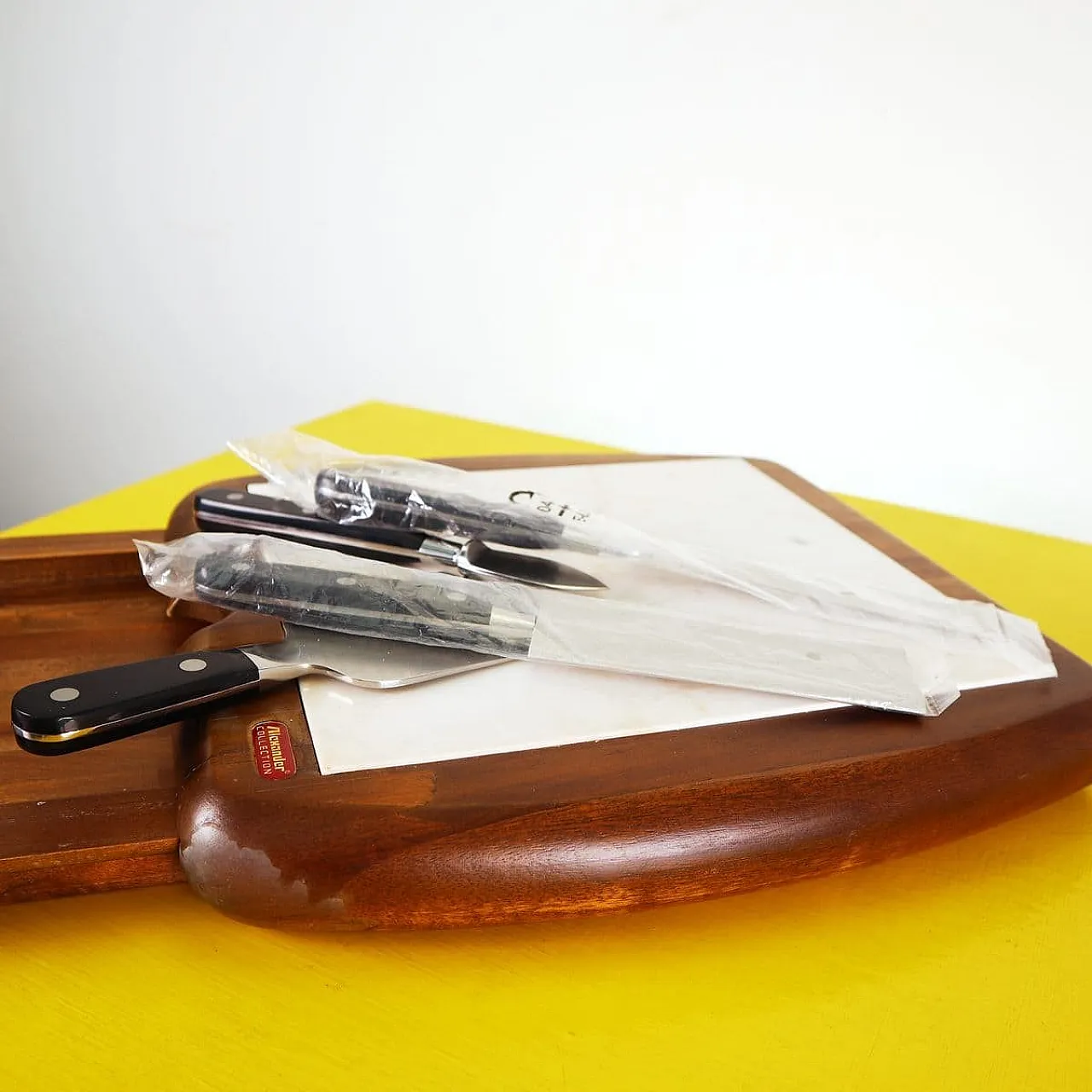 Cutting board with knives from Alexander Collection, 1980s 8